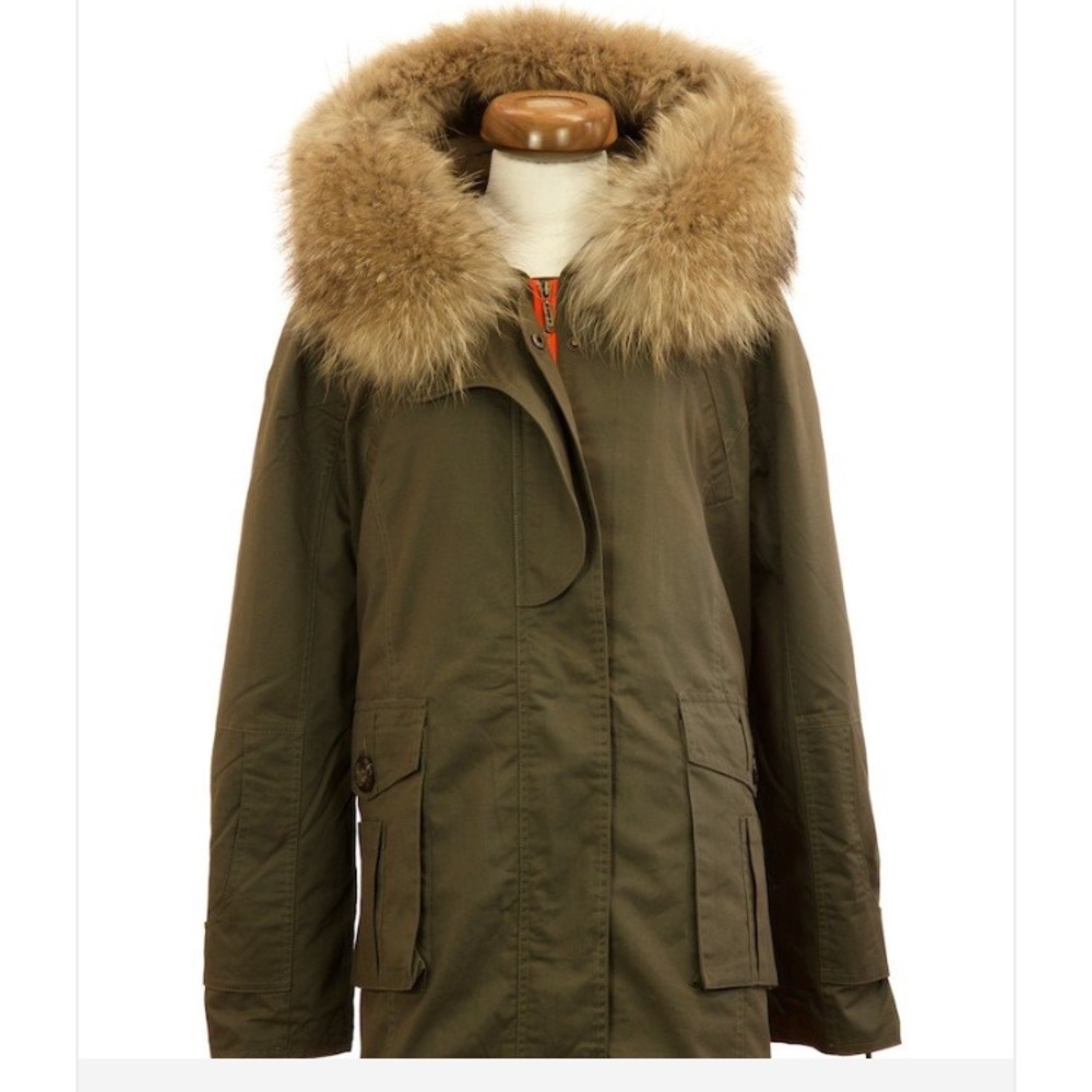 Poppy London Parka w/ Raccoon fur collar